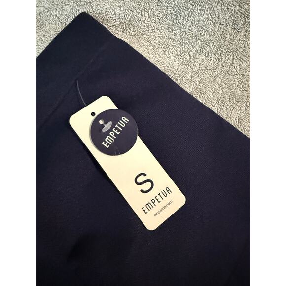 Empetua High Waisted Shaping Full Length Leggings Size Small Navy Blue NEW Women - Picture 5 of 6